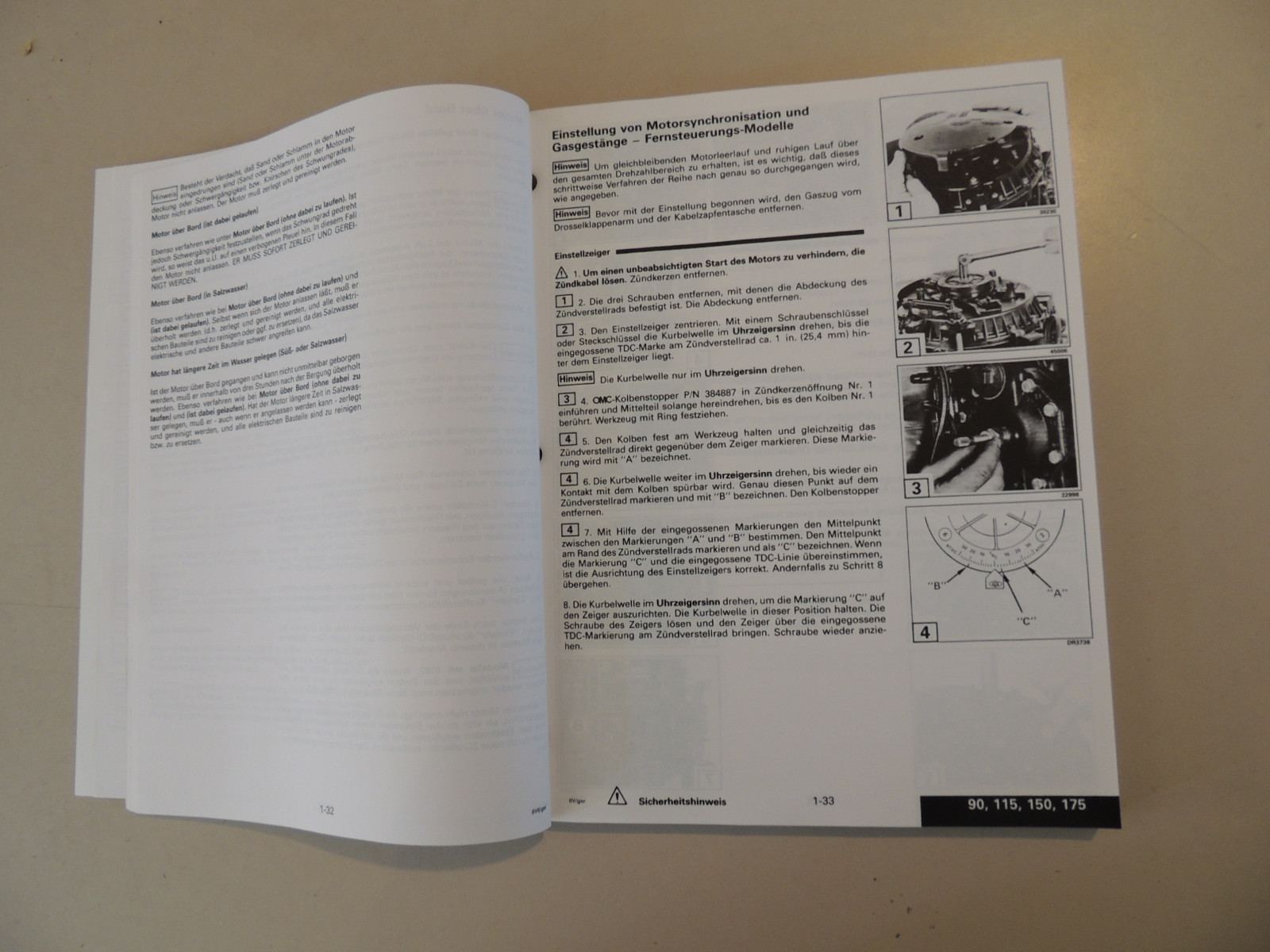 Details zu Werkstatthandbuch Johnson 90 115 150 175 60° LV Außenborder EE 1998 1999 Hochwertig neu