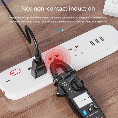 Mini Clamp Meter Multimeter Voltage Tester Auto-ranging Measures Current Voltage - Bild 5 von 6