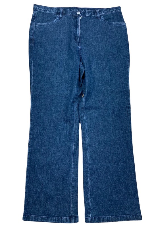 -New Ulla Popken UP Jeans Womens Plus US 16 Straight Leg Casual Denim Pant