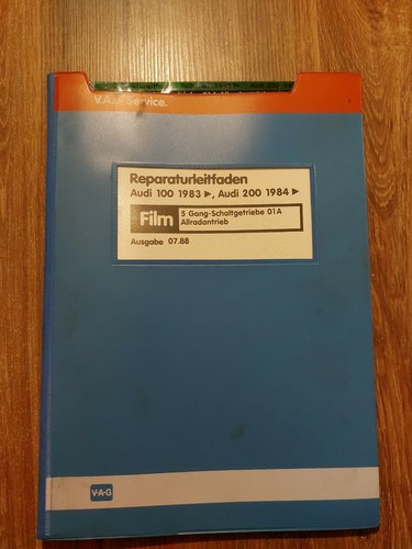 Reparaturleitfaden + Microfich 5 Gang Getriebe 01A Allrad Audi 200  Audi 100