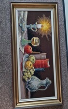 Handarbeit, Gesticktes Bild mit Rahmen, Gro&szlig;