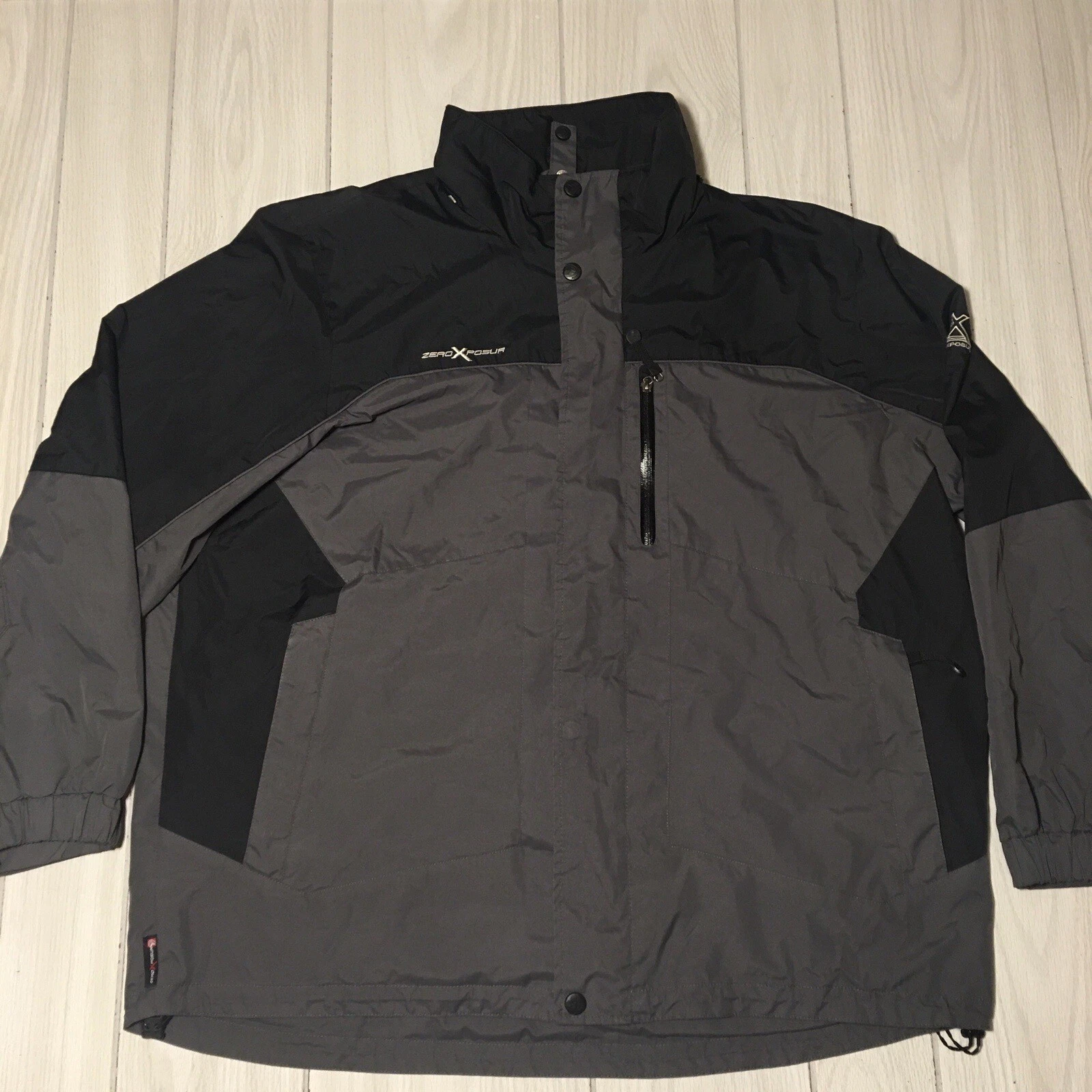 Zero Xposure Mens Winter Sports Coat Jacket Black/Gray SZXL