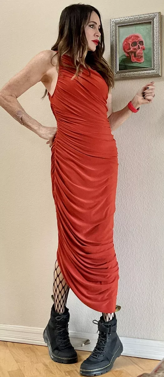 Norma kamali top red dress