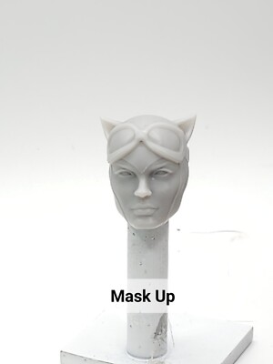 3d Printed CATWOMAN MASK UP 1:10 7'' MARVEL LEGENDS MCFARLANE DC MULTIVERSE