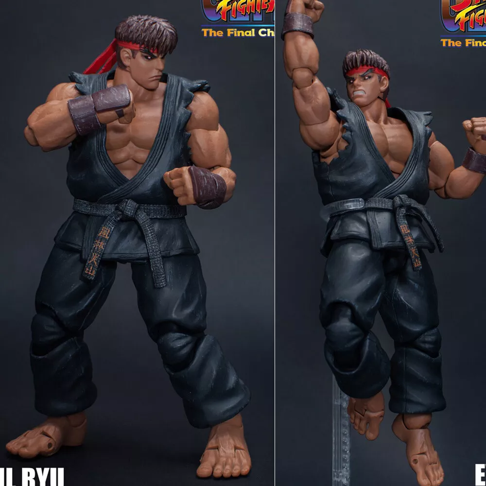 Storm Toys Evil Ryu Street Fighter 1/12 Action Figure Collectible Doll  Black Ver