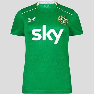 Castore Womens Republic of Ireland Home Shirt 2024 International Crew Neck