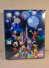 New Disney Photo Album - Disney Crew under Fireworks - Holds 200 4" x 6" Photos