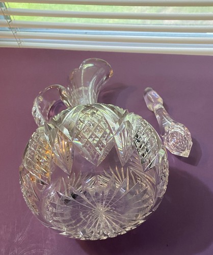 Decanter in vetro taglio ABP con tappo 12"H - Foto 7 di 8