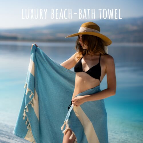 TURKISH BEACH TOWEL100% COTTON TRAVEL CAMPING SAUNA YOGA BATH HOME DECOR BLANKET - Picture 94 of 105