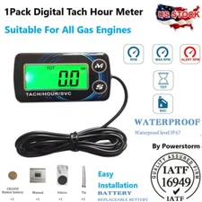 Hour Meter Digital Tachometer Maintenance for ZTR Lawn Mower Tractor Marine ATV