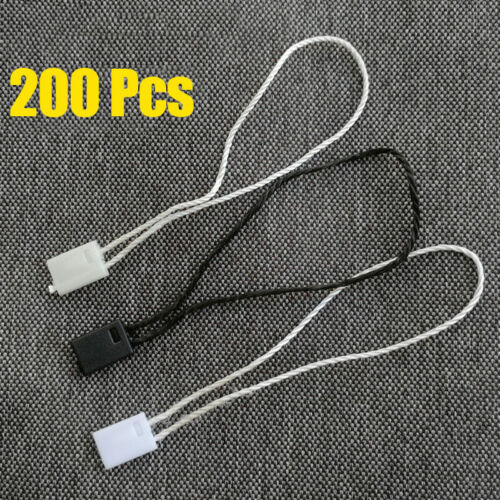 200 Stück Colthing Hang Tag Schnur Schloss Verschluss Etikett Etikettierung Neu