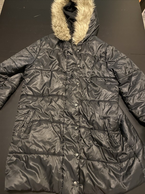 Girls Black Coat Size XL 14-16