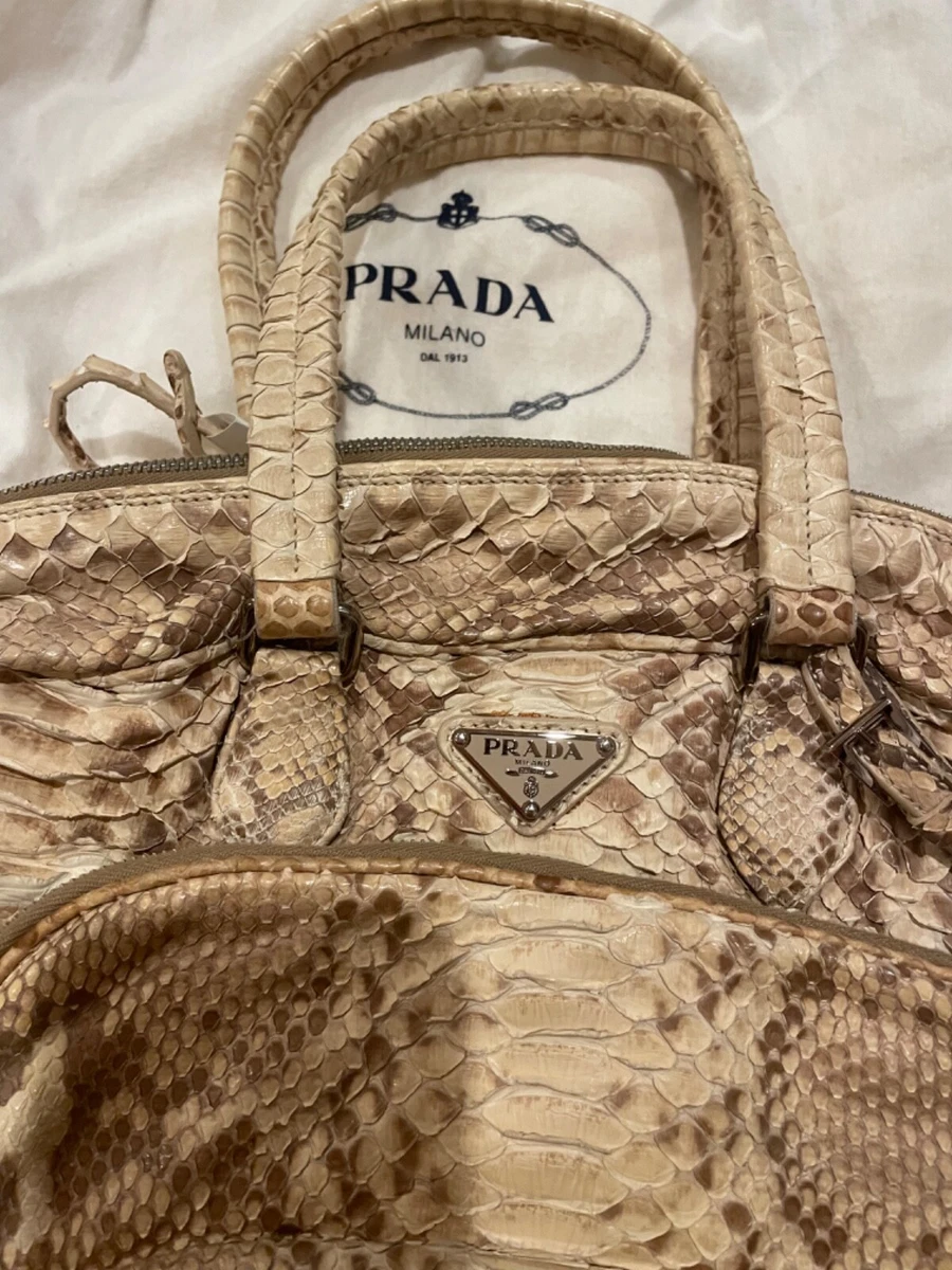 Cognac Leather Authentic Prada Bag