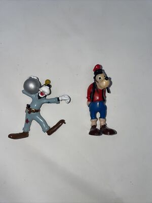 HARD TO FIND GOOFY MARX HEAD NODDER AND PVC FIGURE CARRYING LIGHTBULB