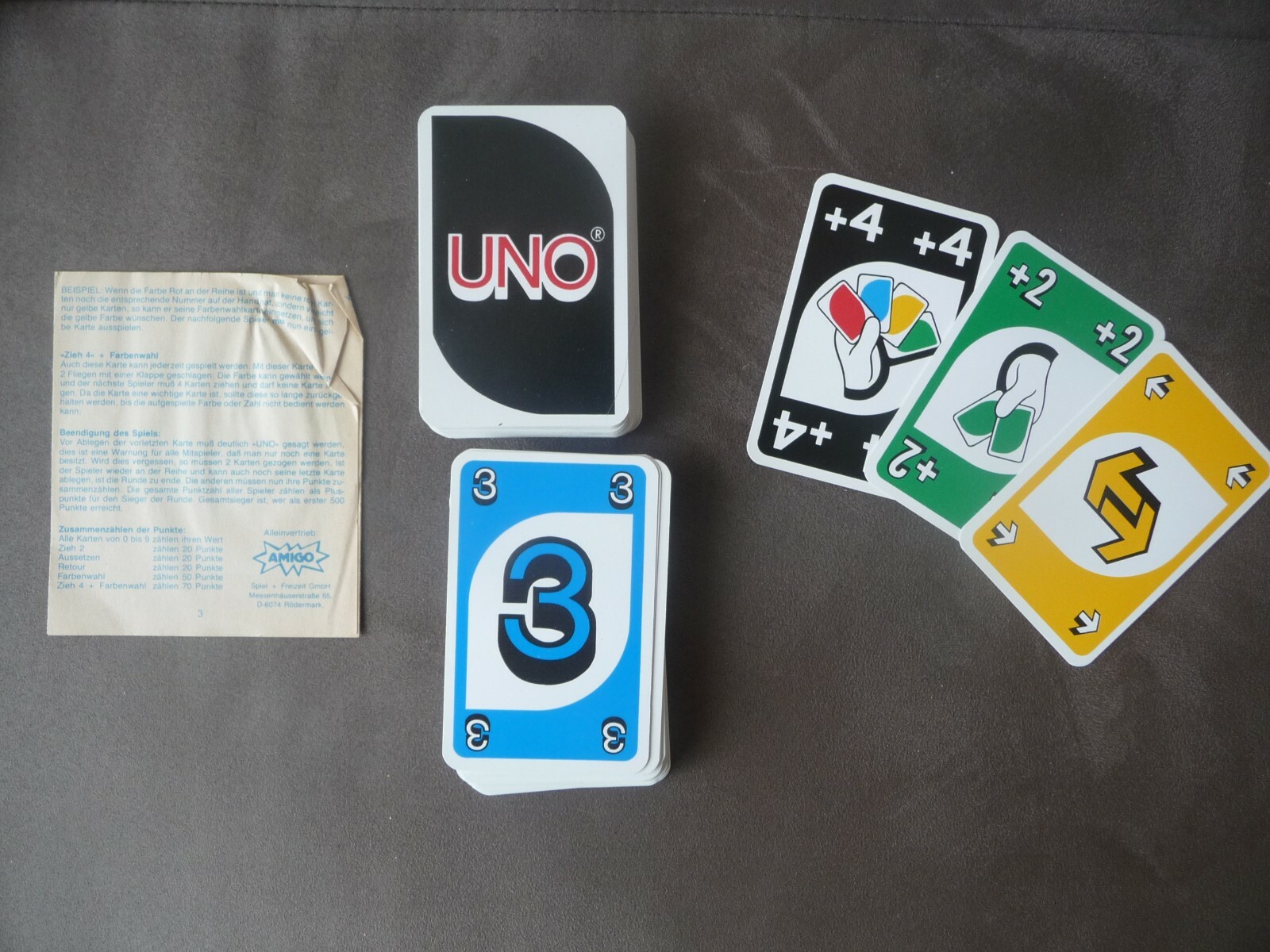 Rarität Uno Kartenspiel Original von Amigo 1986 *4007396010015* | eBay