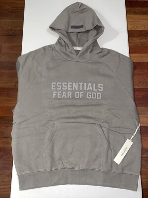 Fear Of God Essentials Hoodie Off Black Size Large | eBay