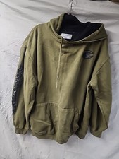 Champion Green Men's Hoodie Big Tall Sweatshirt Logo Pullover Hooded Shirt