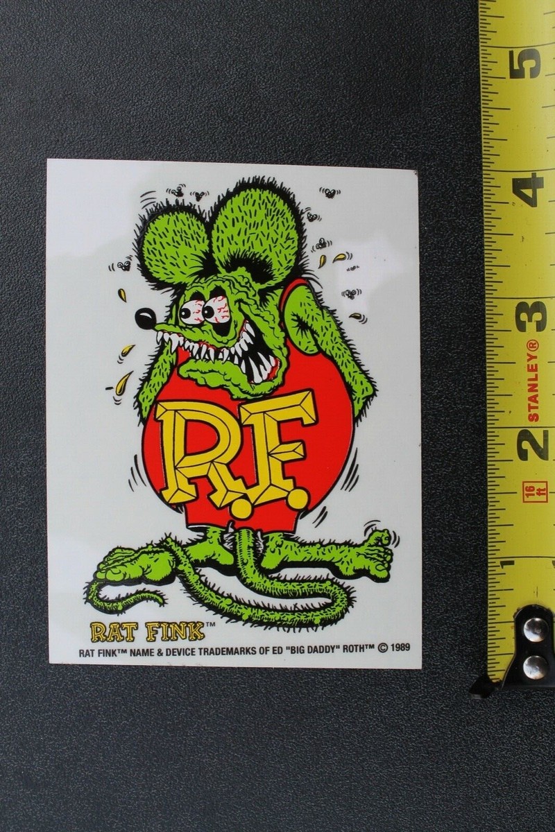 Rat Fink Big Daddy Ed Roth Monster Clear 80's Original V34 Vintage