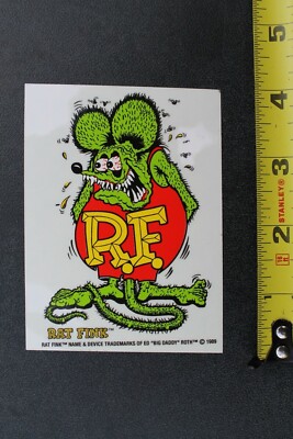 Rat Fink Big Daddy Ed Roth Monster Clear 80's Original V34 Vintage