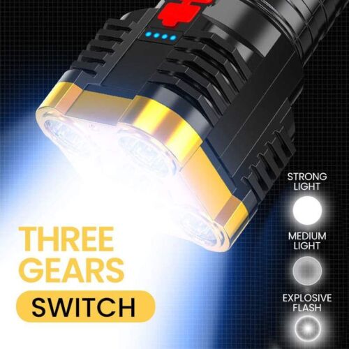 Linterna LED Taclight Super Brillante 10000000LM Antorcha Táctica USB Recargable - Imagen 5 de 29