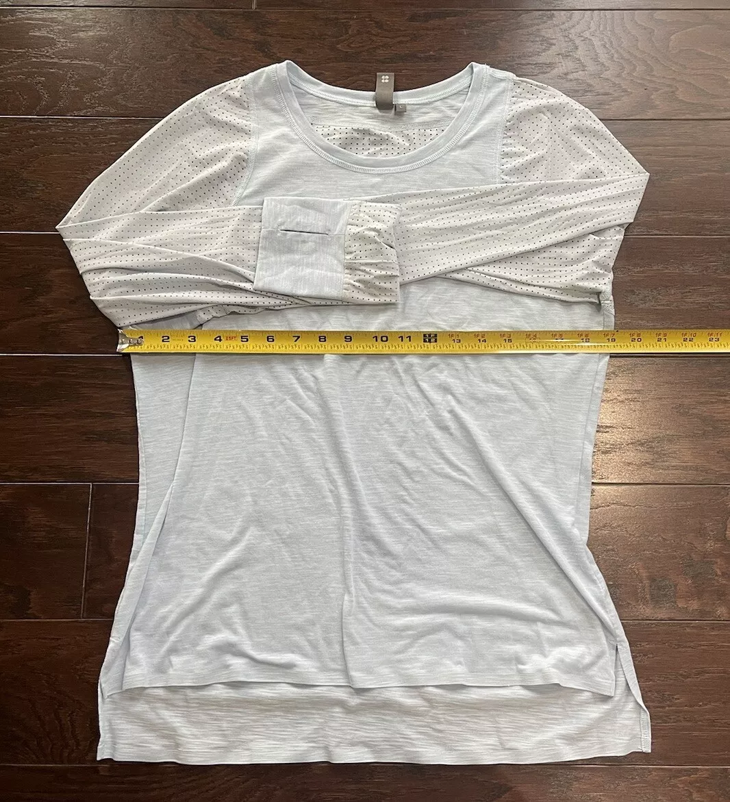 sweaty-betty ventilated long sleeve athletic shirt