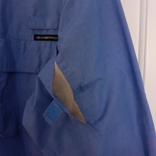 ExOfficio Men's BugsAway Baja Long Sleeve Shirt Blue Size XL - Picture 10 of 16