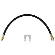 18 Inch Rubber Brake Hose, 3/8"-24 Flexible Hydraulic Brake Line  High Stren...