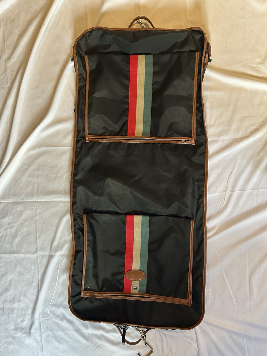 Vintage Lark Hanging Garment Bag And Expandable Carry On Travel