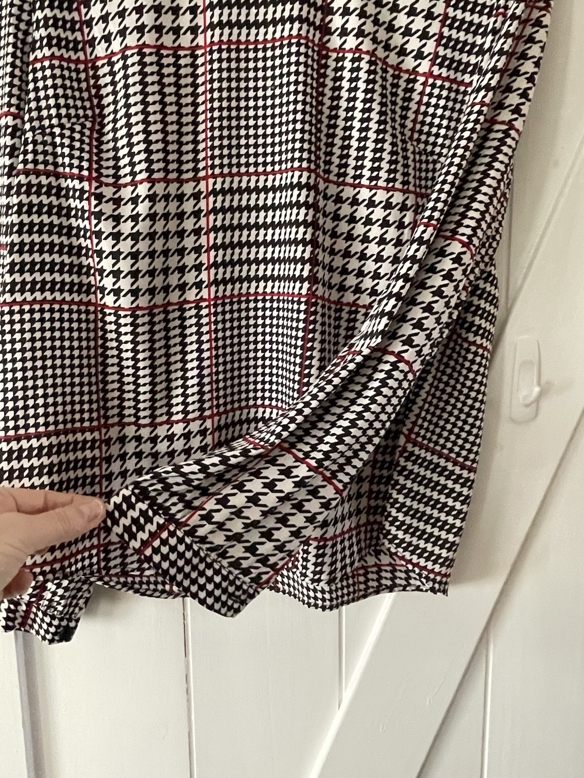 Appleseeds Houndstooth Pattern Blouse Women’s Siz… - image 3