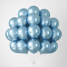 Latex Balloons 10 inch Metallic Chrome Mixed Colors Event Party Decor