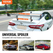 VEVOR GT Wing Car Spoiler, 53.1 inch Universal Spoiler with Double Deck, Adjusta