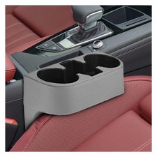 Car Cup Holder, PU Leather Auto Front Console Gap Filler Organizer, Multifunc...