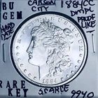 1884 CC BU GEM MORGAN SILVER DOLLAR UNC MS+++ U.S. MINT RARE KEY COIN 9940