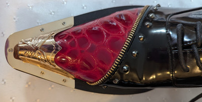 Men's Shoes -Flamboyant/Rock&Roll/Punk Style-Metal Toe-Cap&Stud Detail -Size 10