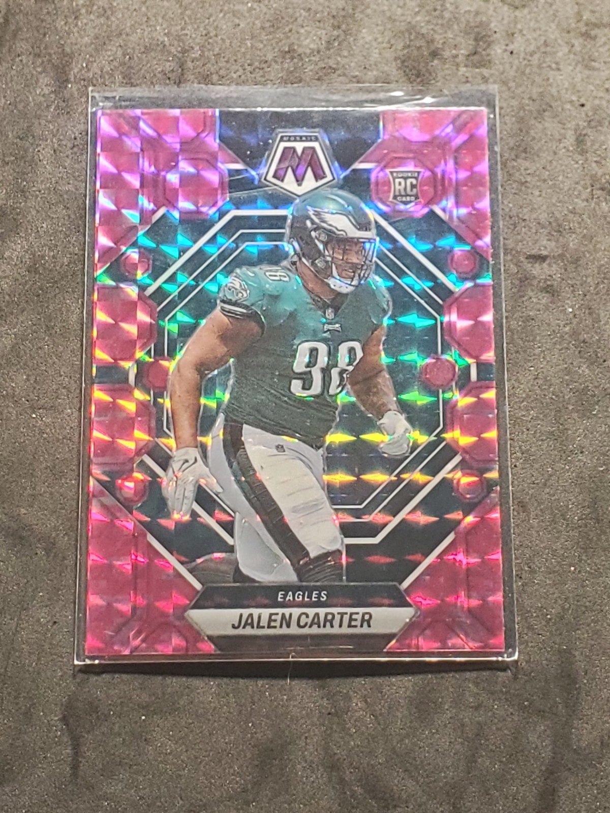 2023 Panini Mosaic Rookies Jalen Carter #328 Camo Pink Mosaic Prizm (RC)