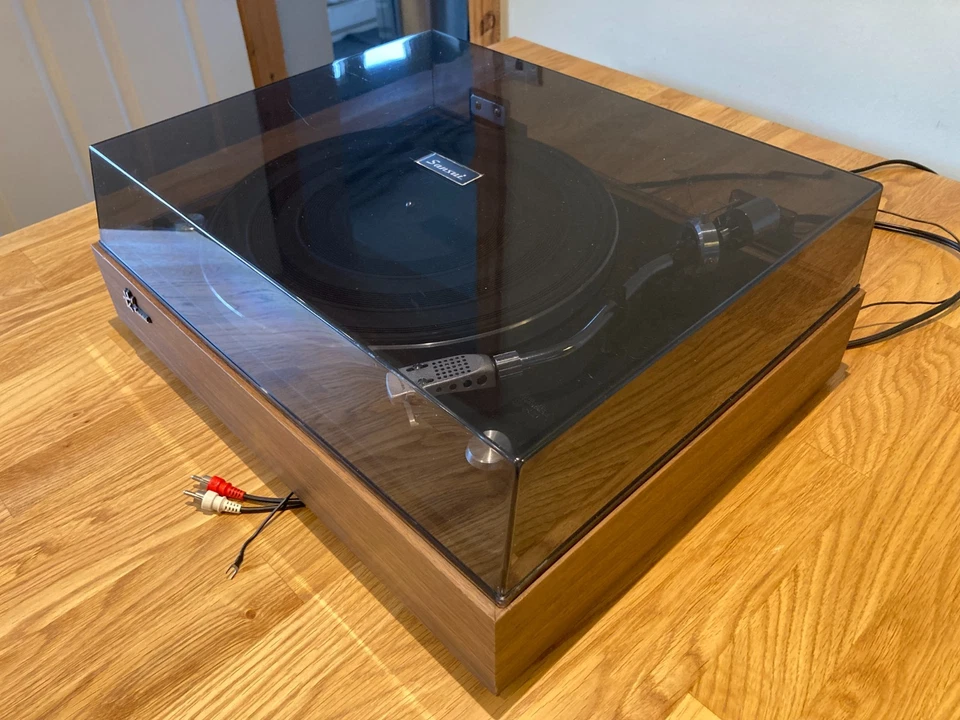 SANSUI SR-212 BELT DRIVE SEMI-AUTO TURNTABLE 33/45RPM 110-240V VGC GWO - Image 2 of 4