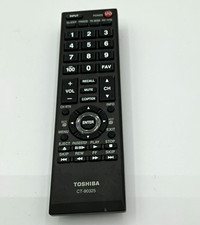Toshiba CT-90325 Wireless TV Remote Control, Black, Compatible For Toshiba
