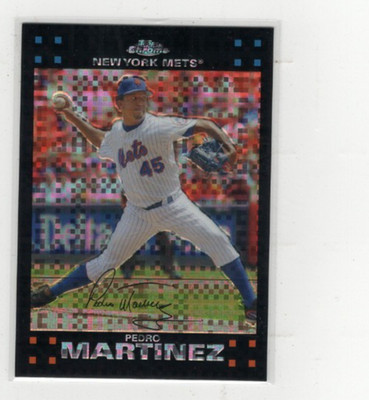 2007 Pedro Martinez Topps Chrome X-Fractor #215 Free Shipping (B2194)