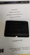 KODAK KAF6300 CCD Image Sensor with printed data sheet