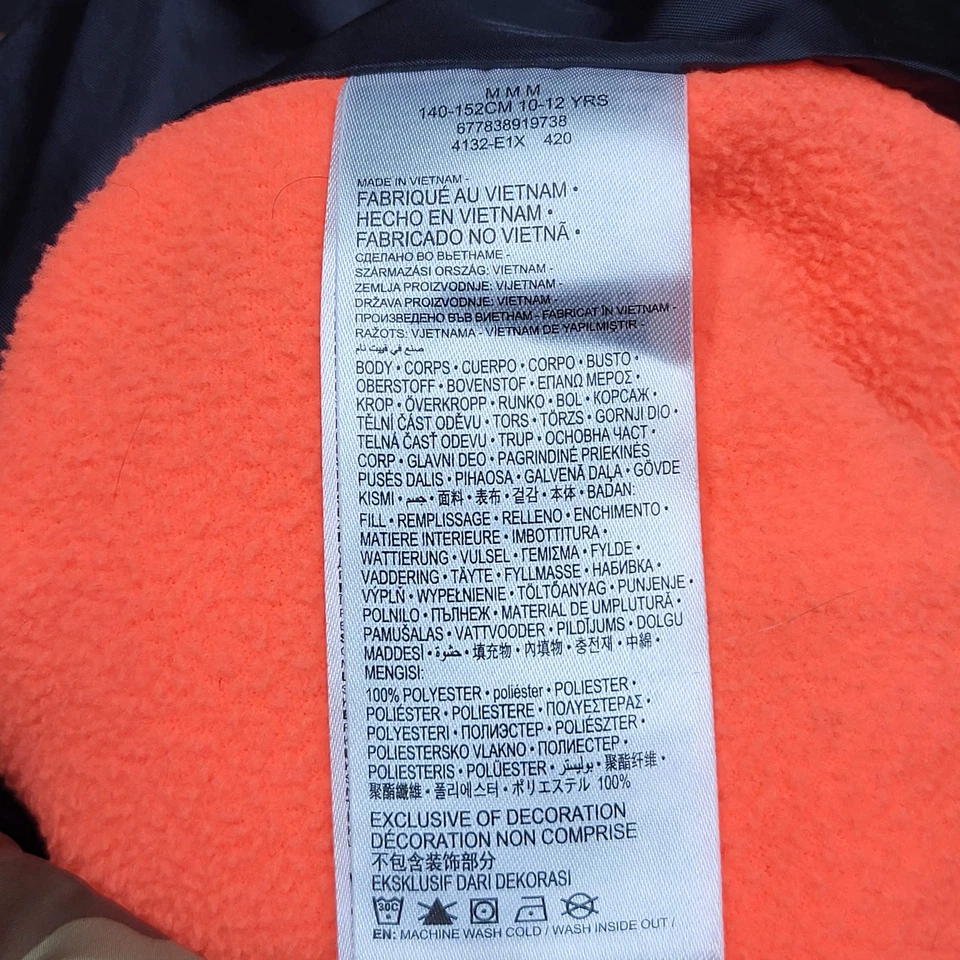 Chaqueta Hurley Boy M Camuflaje Puffer Chaqueta Gorpcore Logo Cremallera Larga Foto 3 de 4