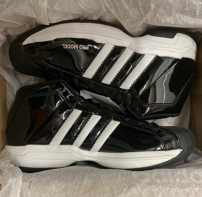 adidas Pro Model 2G Herren Basketballschuhe Schwarz Weiß EUR 40 EF9821