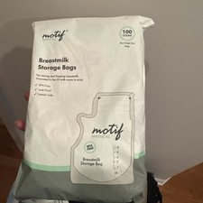 Motif Medical Breast Milk Storage 8oz Bags 100 Count BPA-Free