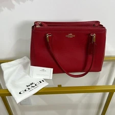 Coach Red Leather Satchel