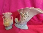 Hull Pottery Wildflower Cornucopia W7 7.5" and Magnolia 4.75" Vase See Desc