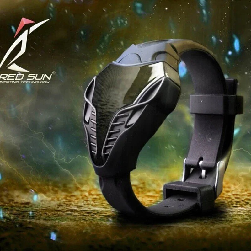 Reloj Serpiente Digital LED Hombre. Aspecto único y fresco. BLANCO Negro