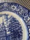 Liberty Blue Independence Hall Blue & White Ironstone Plate Made in England — photo 2