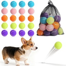 20 Pack Tennis Balls for Dogs, 2 Inch Dog Toys Balls with Mesh Bag