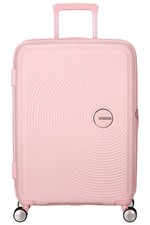 American Tourister Soundbox Spinner 67cm Exp Rosa - Valigie Trolley Medio