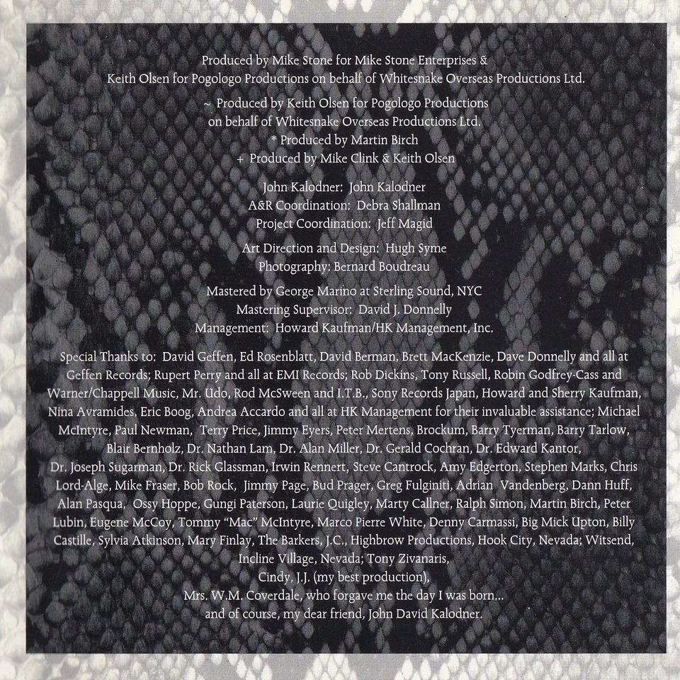 WHITESNAKE Greatest Hits CD Album 1994 RAR & WIE NEU Here I Go Again Heavy Metal - Bild 4 von 4