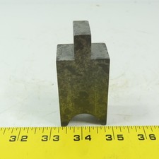 1" Press Brake Forming 1/2" Radius Die Block 1/2" Tang 3-1/2" Ht. 1-1/2" Thick